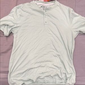 Men's Light Gray Henley Shirt